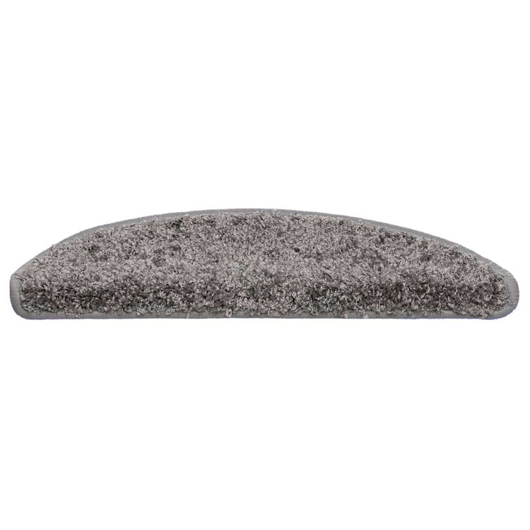 VidaXL Stufenmatten 30 Stk. 56x17x3 cm grau halbrund