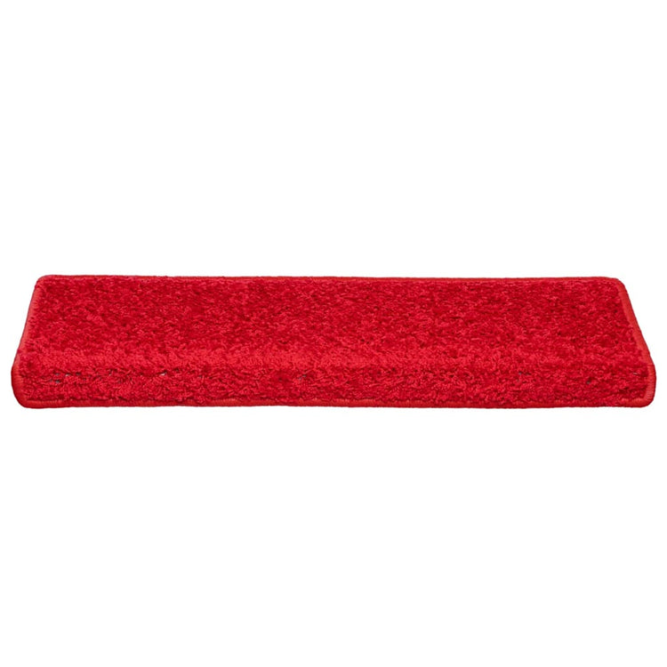 VidaXL Stufenmatten 30 Stk. 65x21x4 cm roter rechteckiger Rand