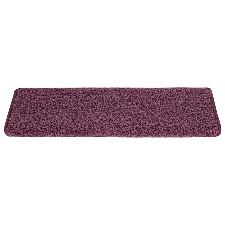 Vidaxx Stufenmatten 30 Stück 65x21x4 cm dunkelviolett rechteckiger Rand