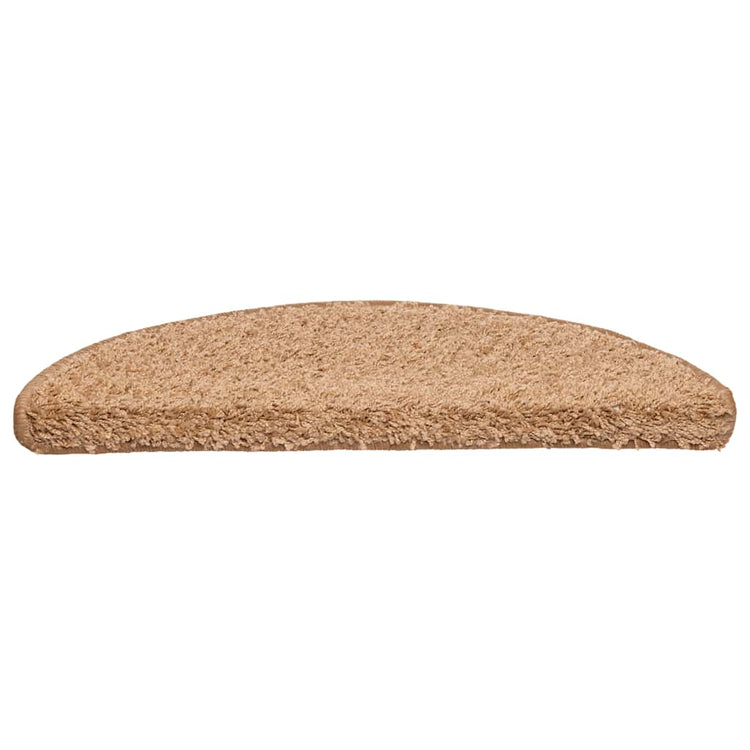 VidaXL Stufenmatten 20 Stk. 56x17x3 cm beige halbrund