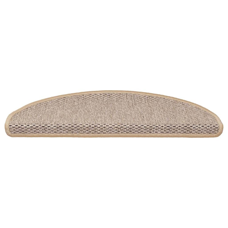 VidaXL Stufenmatten Sisaloptik selbstklebend 30 Stk 65x21x4 cm Hellbeige