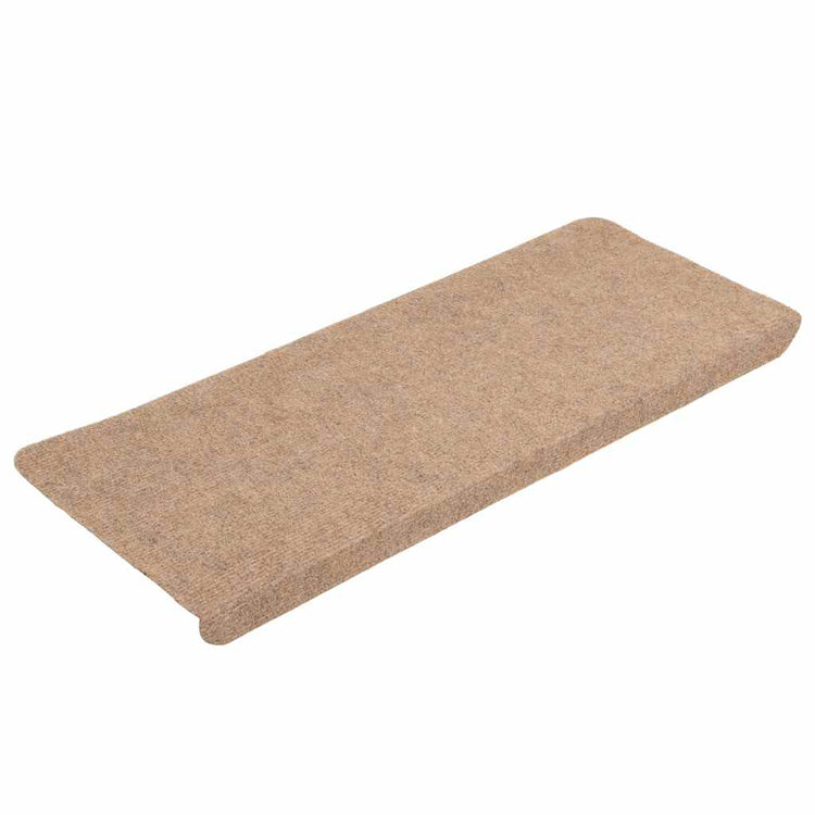 VidaXL Stufenmatten selbstklebend 30 Stück 65x24,5x3,5 cm Beige