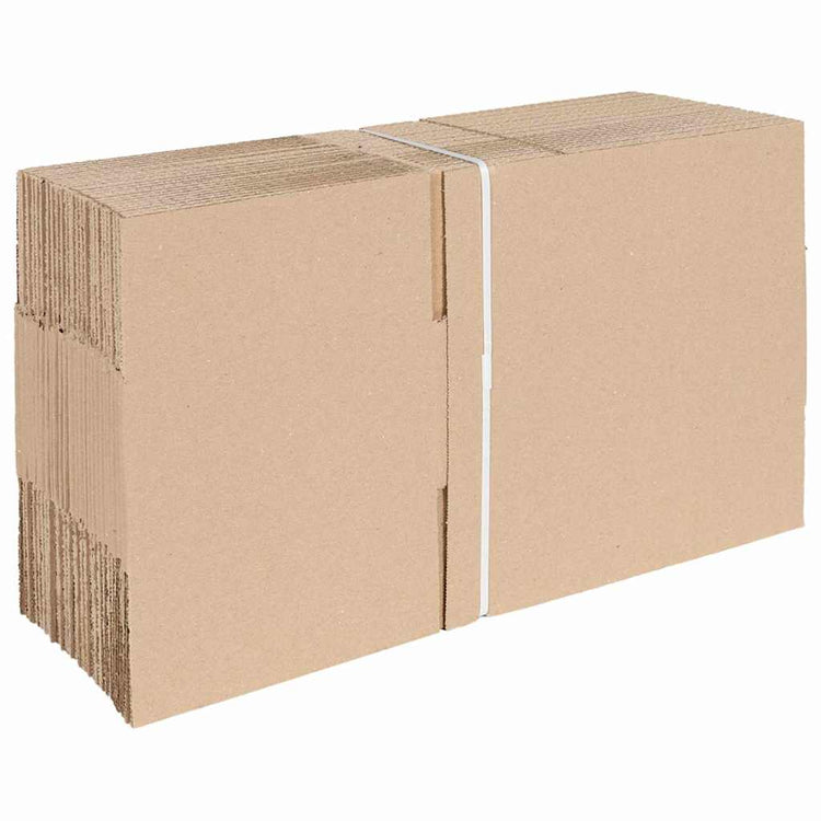Vidaxx Faltbox mit Aufbewahrung 50 Stück Natur 25 x 17,5 x 10 cm Karton