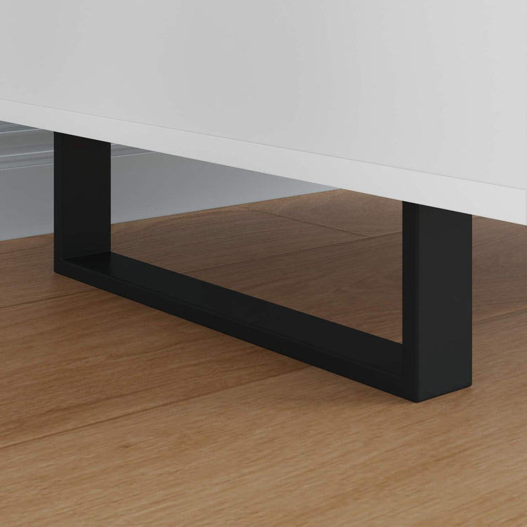 Vidaxxl Möbelbeine 12 Stück schwarz 341 x 40,5 x 100 mm Eisen
