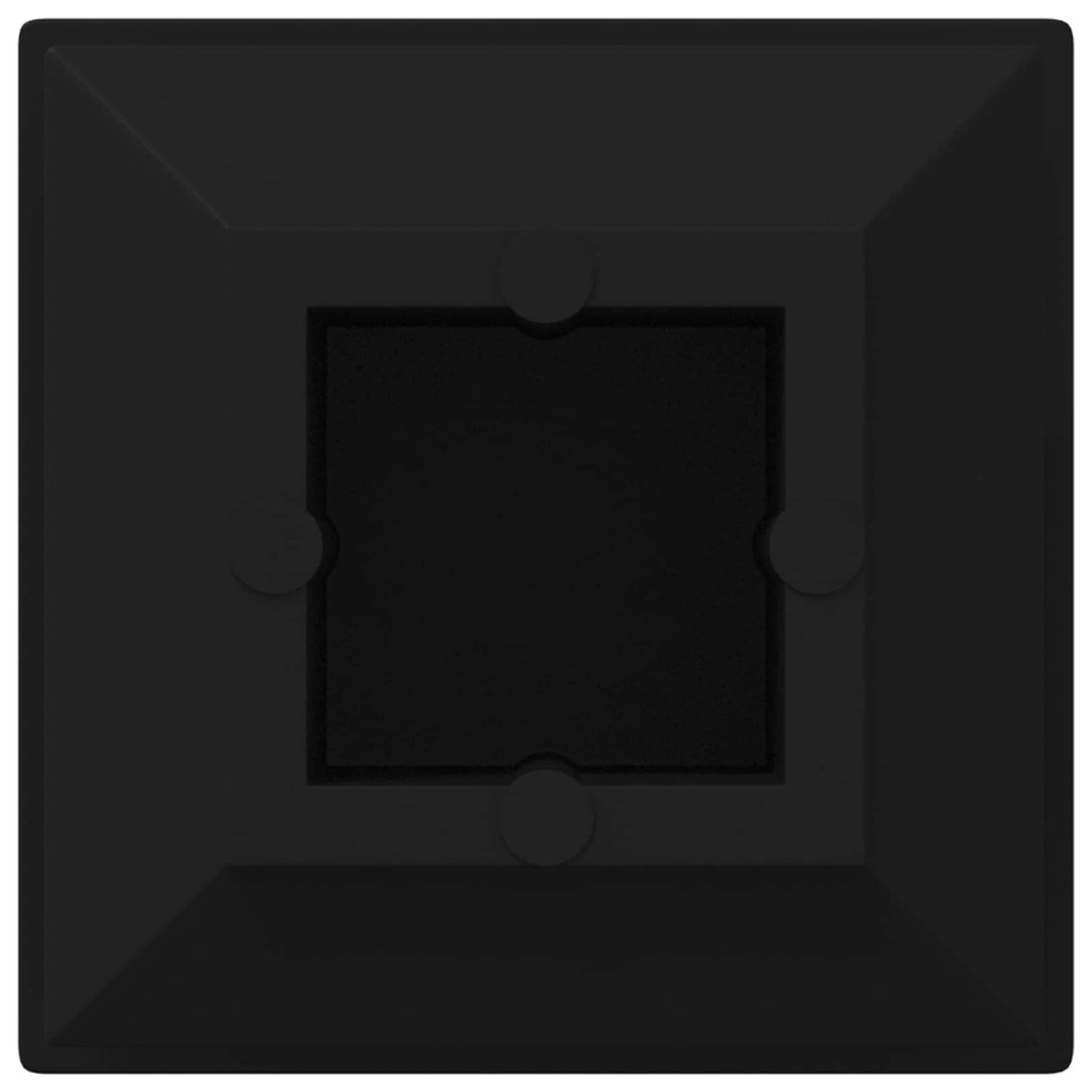 Vidaxxl Endkappen 10909 Stk. Schwarz 15 x 15 x 15 mm PP