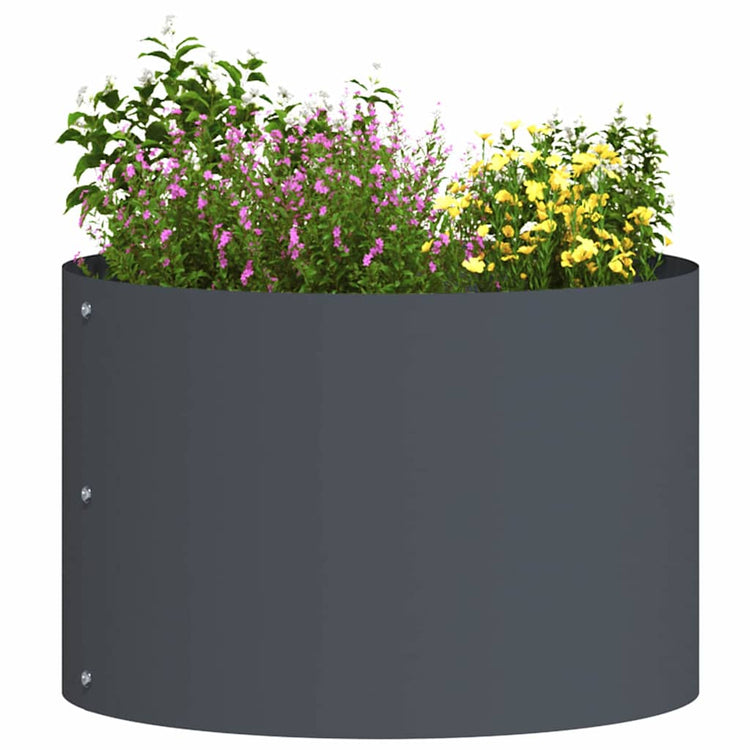 Vidaxl Pflanzenring 5 Stück Anthrazit 30 x 30 x 20 cm kaltgewalzter Stahl