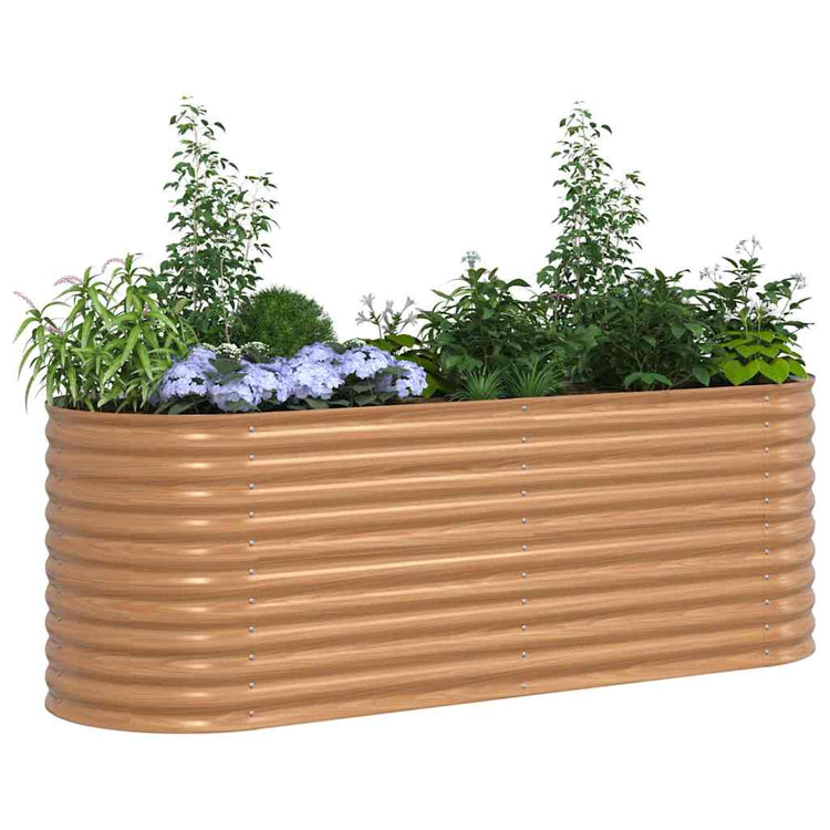 Vidaxx Hochbeet braun 240 x 80 x 81 cm Stahl