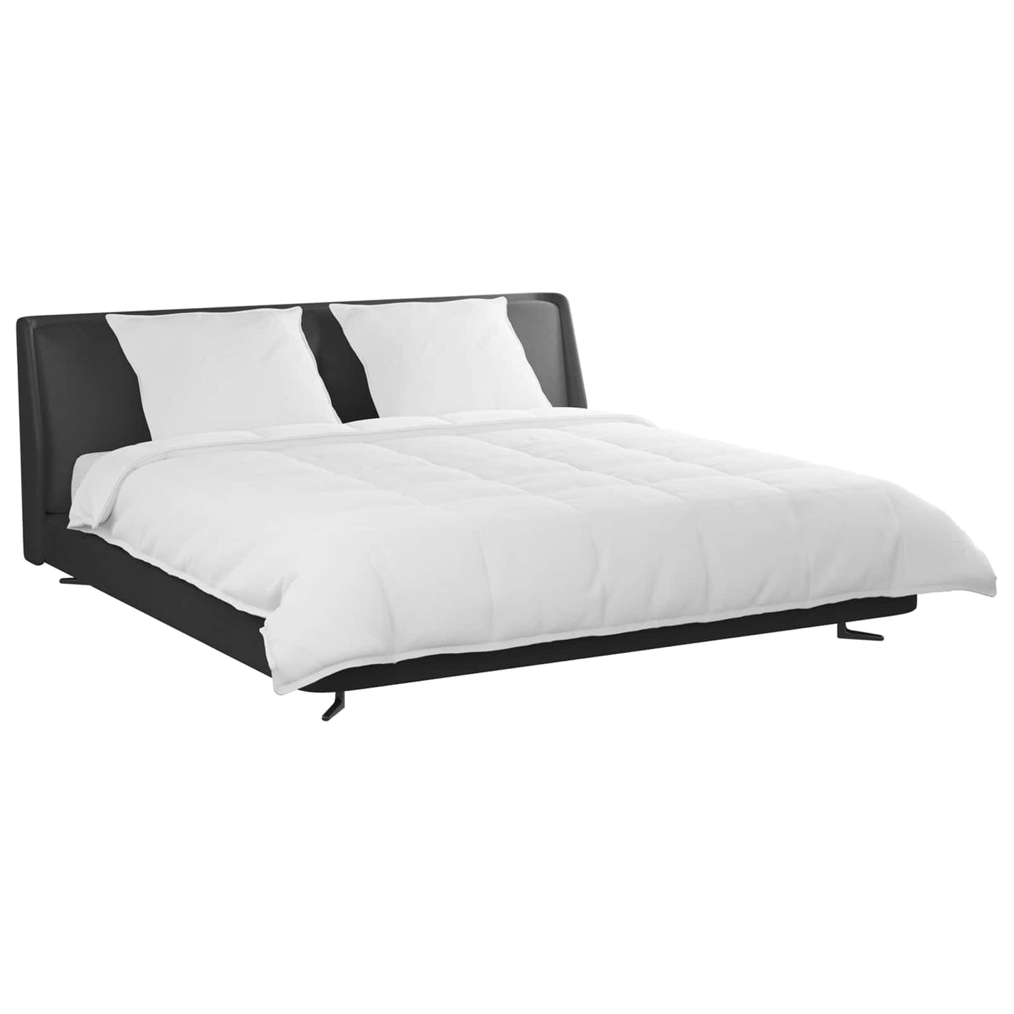 Vidaxl-Bettwäscheset mit Kissen, 3 Stück, weiße Daunenfedern
