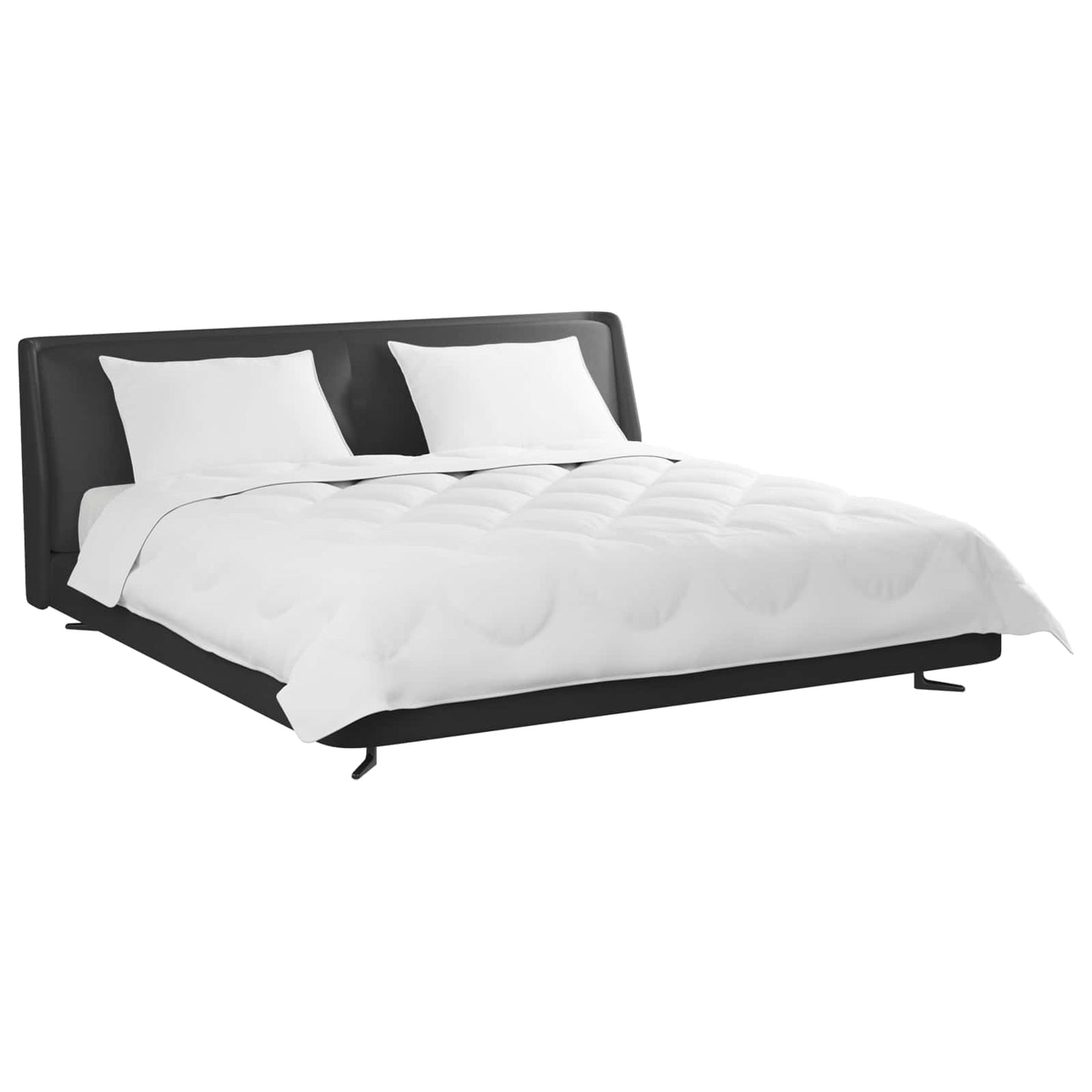VidaXL Ganzjahresdecke mit Kissen 3 Stück weiße Mikrofaser