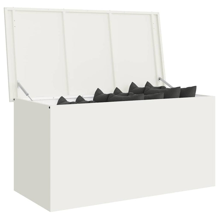 Vidaxx Outdoor-Aufbewahrungsbox weiß 100 x 50,5 x 50 cm Stahl