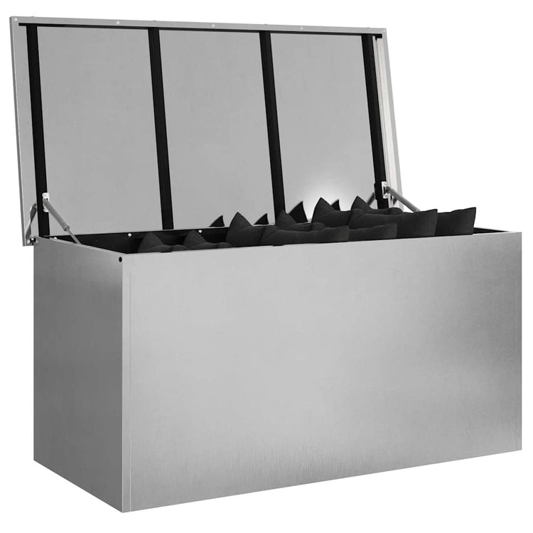 Vidaxx Outdoor-Aufbewahrungsbox Silber 100 x 50,5 x 50 cm Stahl