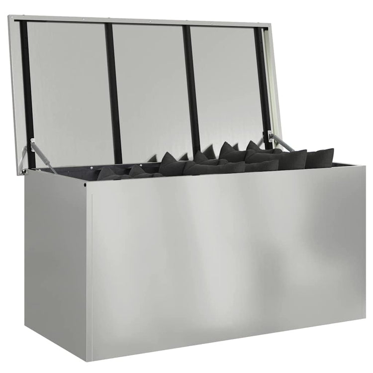 Vidaxx Outdoor-Aufbewahrungsbox Silber 100 x 50,5 x 50 cm Stahl