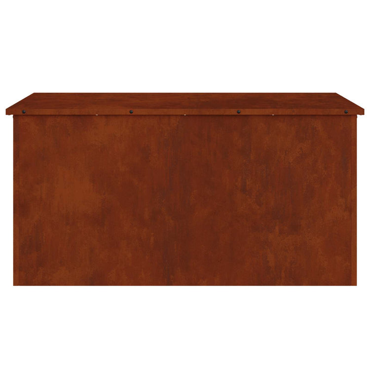 Vidaxx Outdoor-Aufbewahrungsbox rostig 100 x 50,5 x 50 cm Stahl