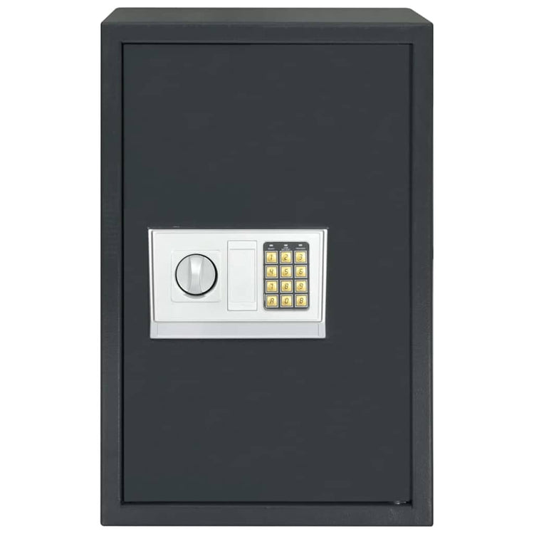 Vidaxl digitaler Safe mit Schloss dunkelgrau 40 x 35 x 60 cm Stahl