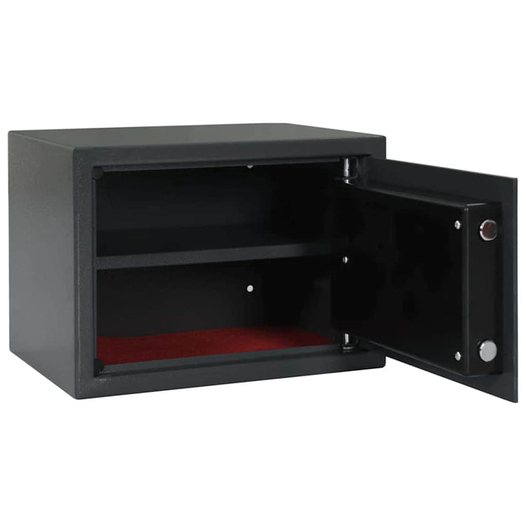 Vidaxl digitaler Safe mit Schloss dunkelgrau 35 x 25 x 25 cm Stahl