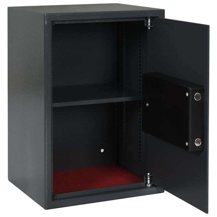 Vidaxl digitaler Safe mit Schloss dunkelgrau 35 x 31 x 50 cm Stahl