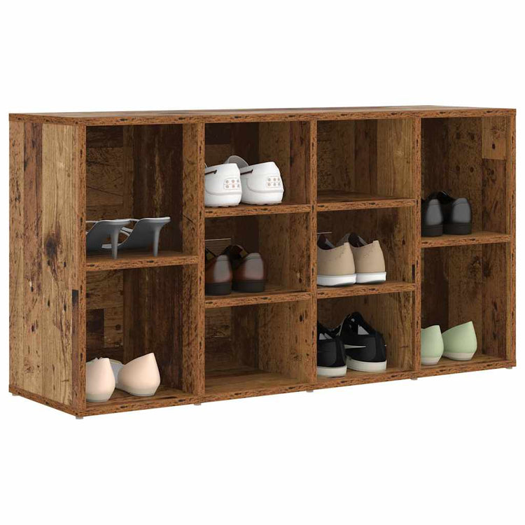 Vidaxl Schuhbank mit Ablage Altholz 103 x 30 x 54,5 cm Holzwerkstoff