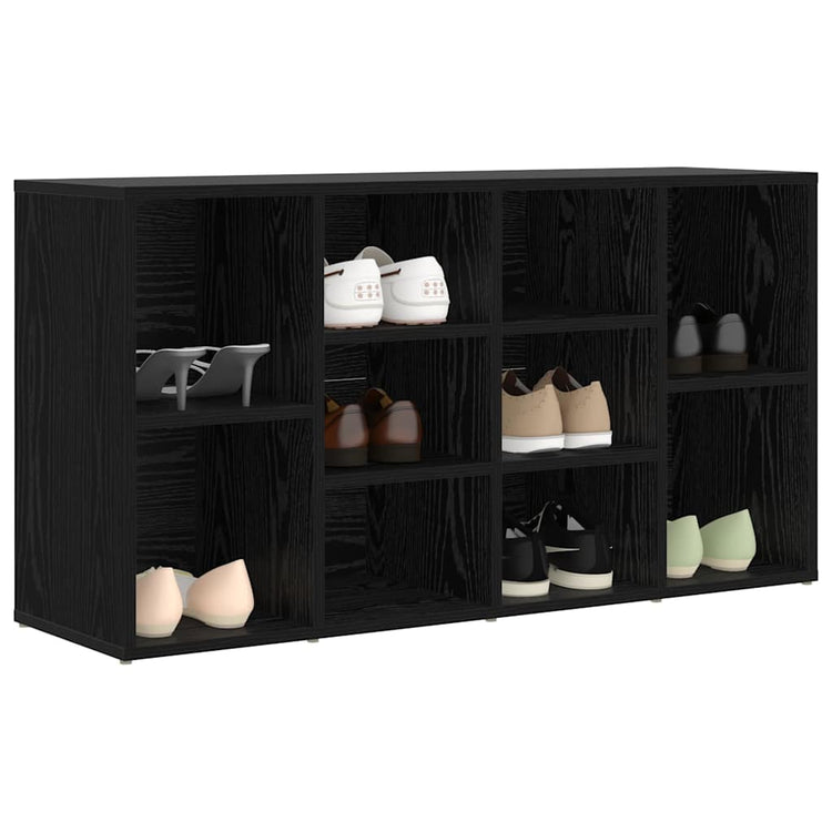 Vidaxx Schuhbank Eiche schwarz 103 x 30 x 54,5 cm Holzwerkstoff