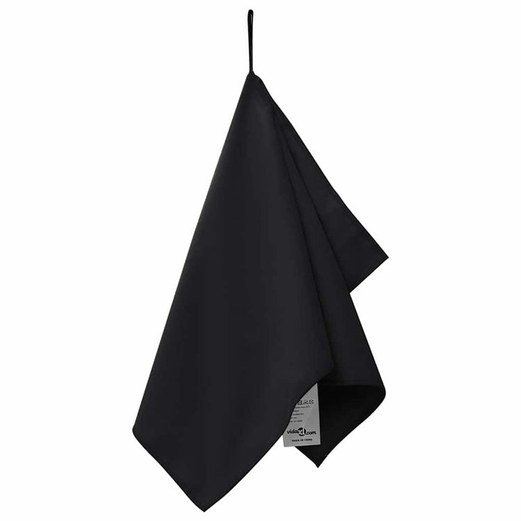 Vidaxx Sporthandtücher 2 Stück schwarz 50 x 30 cm Polyester und Polyamid