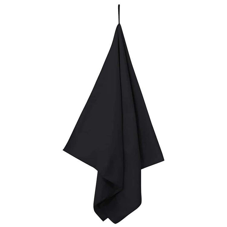Vidaxx Sporthandtücher 2 Stück schwarz 140 x 70 cm Polyester und Polyamid