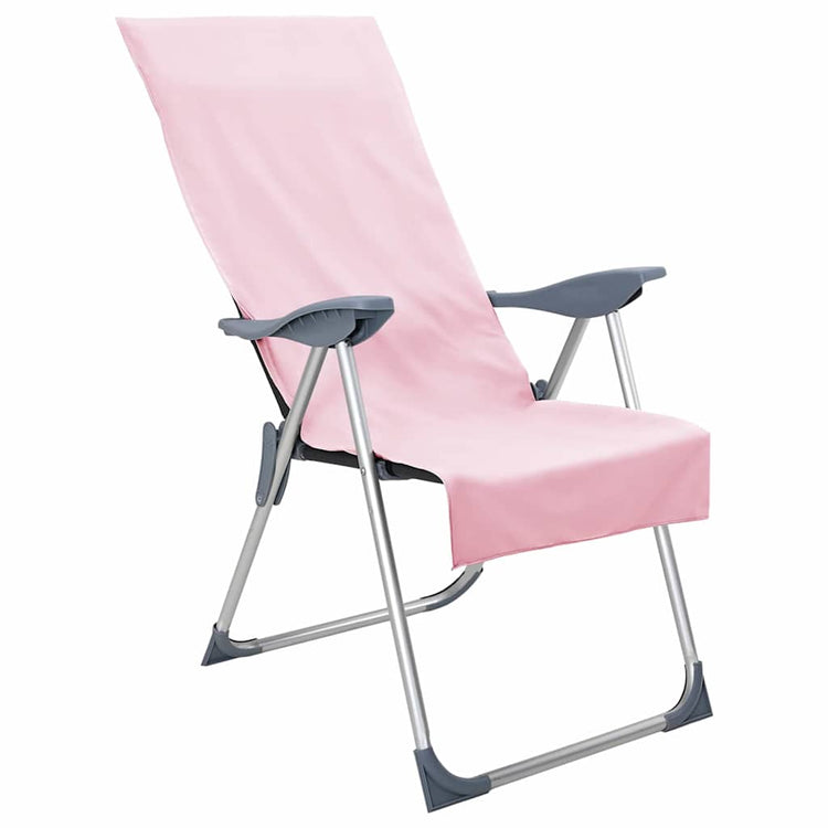 Vidaxx Outdoor-Stuhlhandtücher 2 Stück rosa 130 x 60 cm