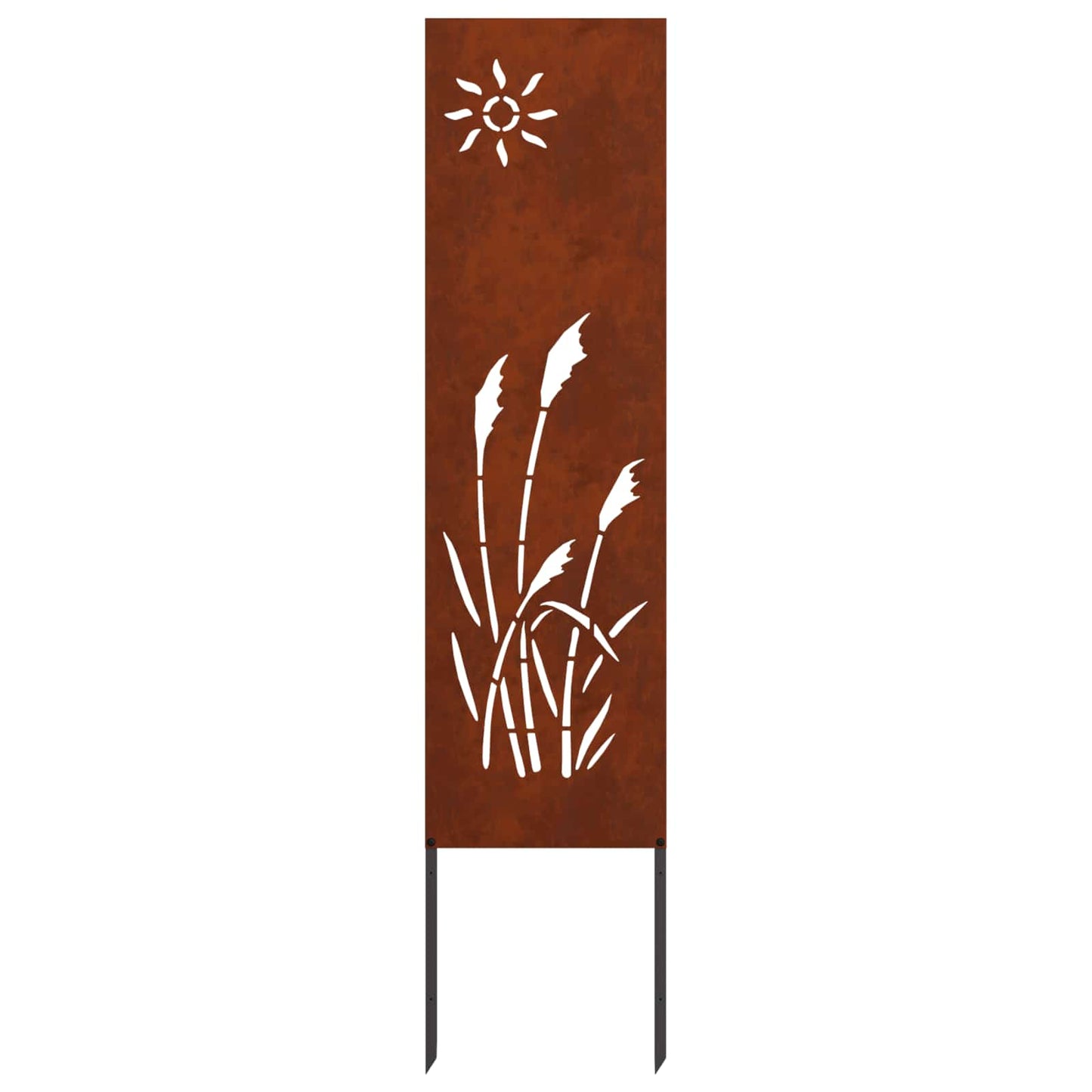 VidaXL Garten-Sichtschutz Laubsägearbeit rostig 32 x 140 cm Cortenstahl
