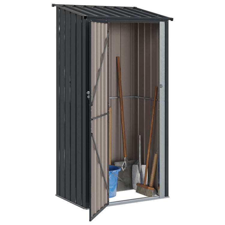 Vidaxl Gartenhaus Anthrazit 103 x 74 x 200 cm Metall