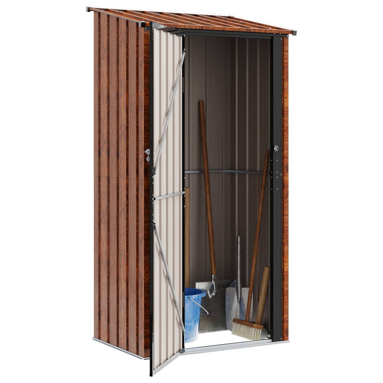 Vidaxx Gartenhaus braun 103 x 74 x 200 cm Metall