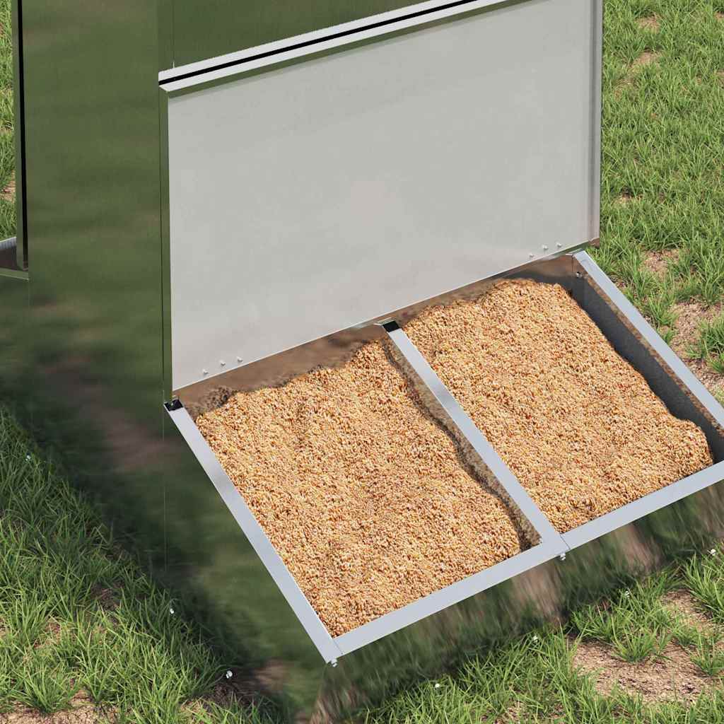 Vidaxx Schweinefutter Silber 82 x 51 x 91,5 cm verzinkter Stahl