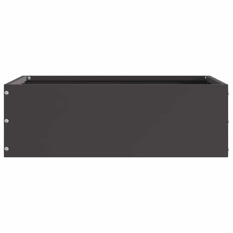 Vidaxx Gartenkante schwarz 40 x 40 x 13 cm Stahl