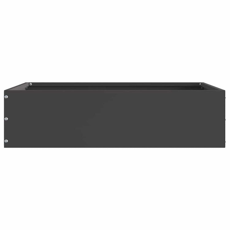 Vidaxx Gartenkante schwarz 50 x 50 x 13 cm Stahl
