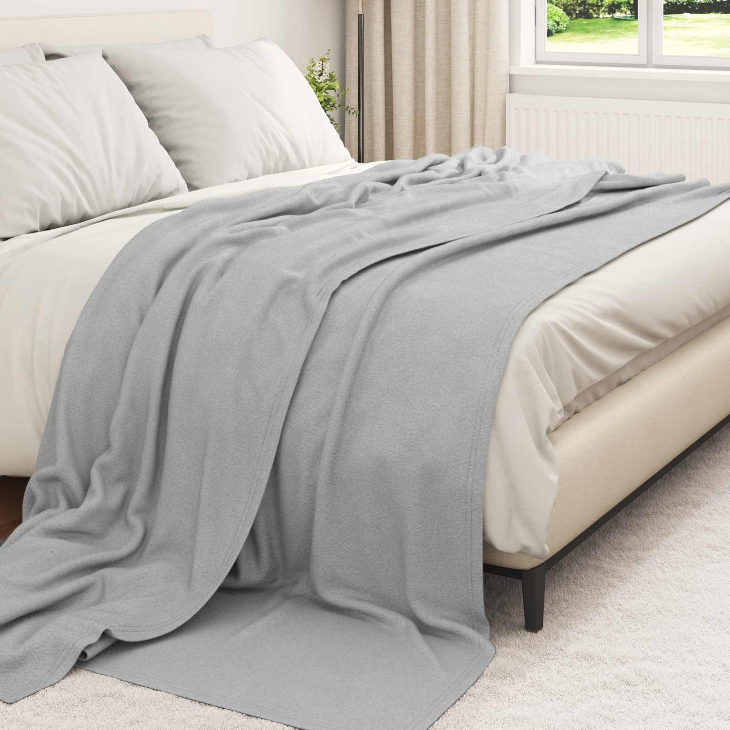 Vidaxl-Teppiche 6 Stück grau 240 x 220 cm Fleece