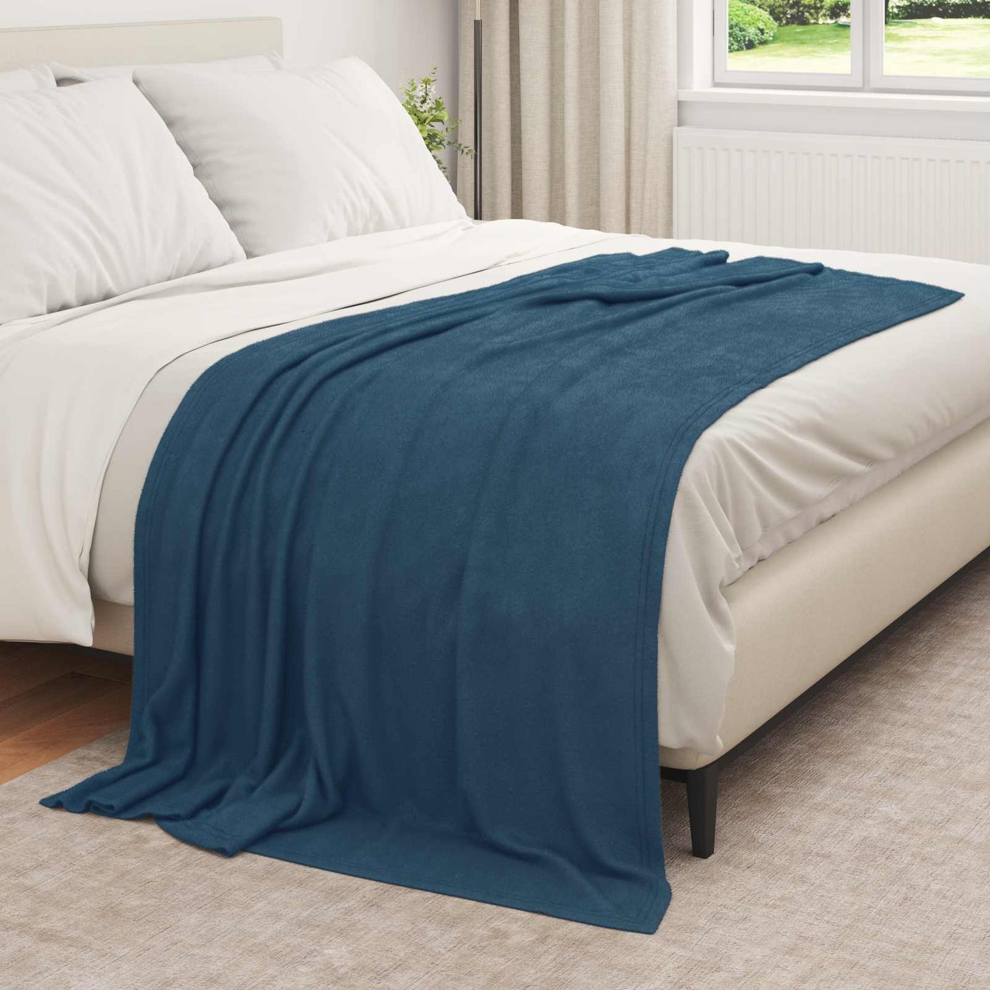 VidaXL Teppiche 6 Stück Marineblau 210 x 140 cm Fleece