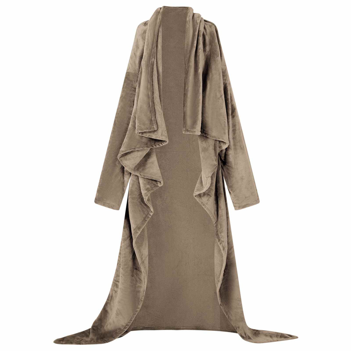 Vidaxl Decke Hoodie Kamel f Flanell