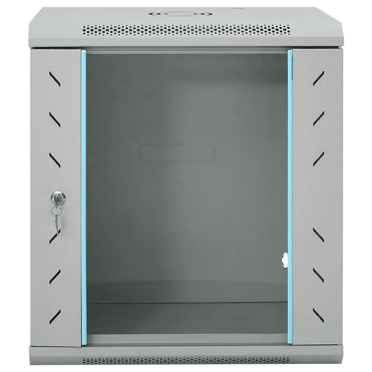 Vidaxxl Netzwerkschrank mit Stauraum grau 53 x 45 x 60 cm Stahl