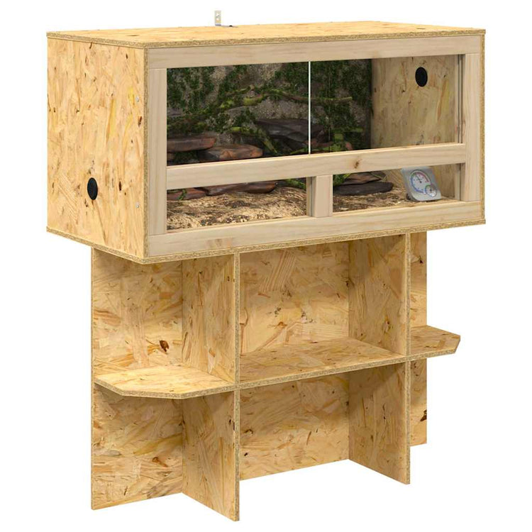 Vidaxl Terrariensockel mit Regal braun 80 x 40 x 50 cm OSB