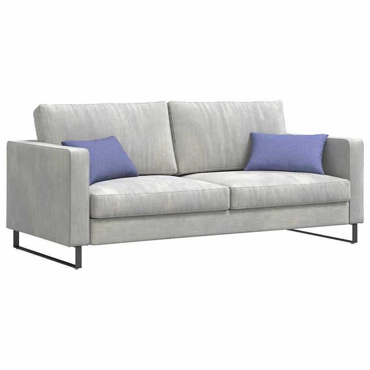VidaXL Sofakissen 2 Stück Jeansblau 50 x 30 cm Stoff