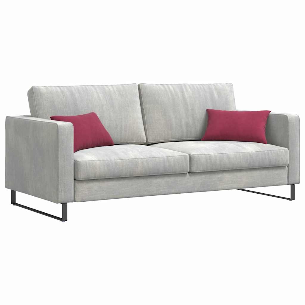 VidaXL sofa cushions, 2 pieces, wine red, 50 x 30 cm cord fabric