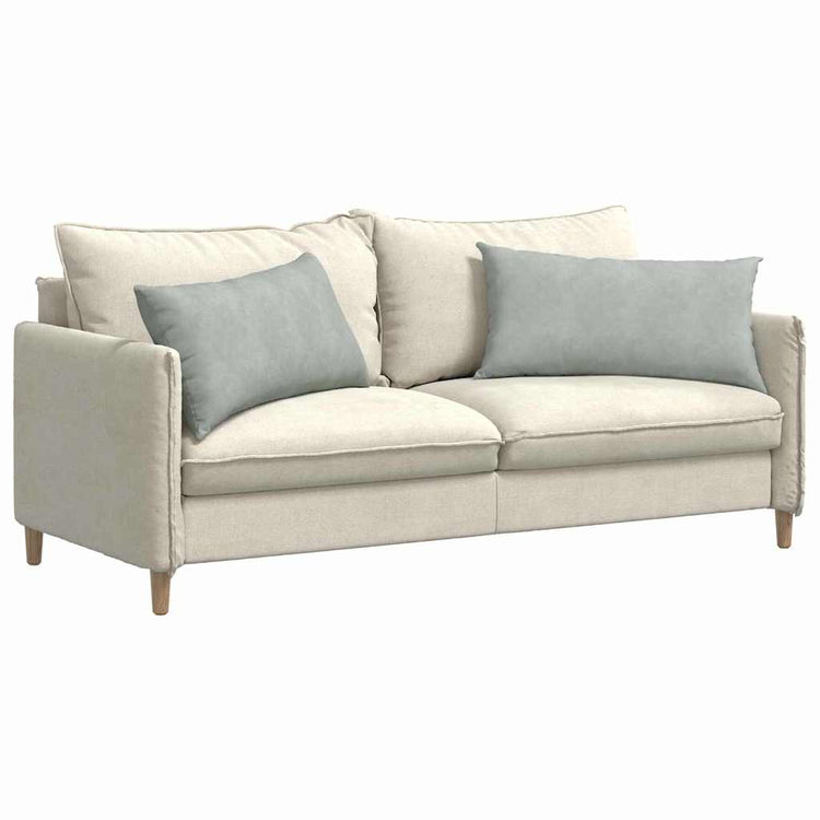 VidaXL Sofakissen 2 Stück hellgrau 80 x 40 cm Cordstoff