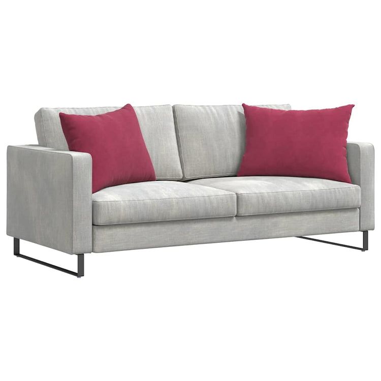 VidaXL Sofakissen, 2 Stück, Weinrot, 70 x 50 cm Cordstoff