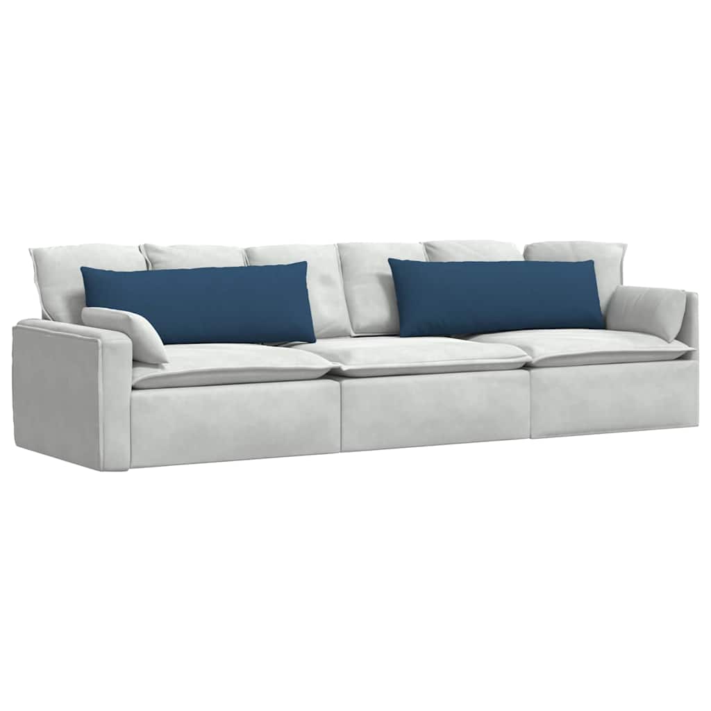 VidaXL Sofakissen 2 Stück blau 120 x 40 cm Stoff