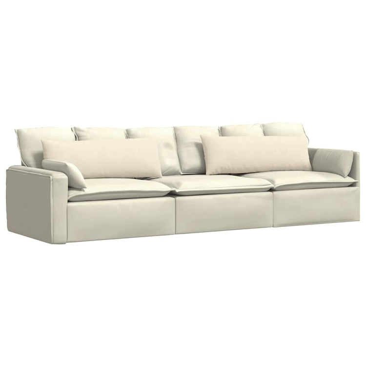 VidaXL Sofakissen 2 Stück Creme 120 x 40 cm Cordstoff