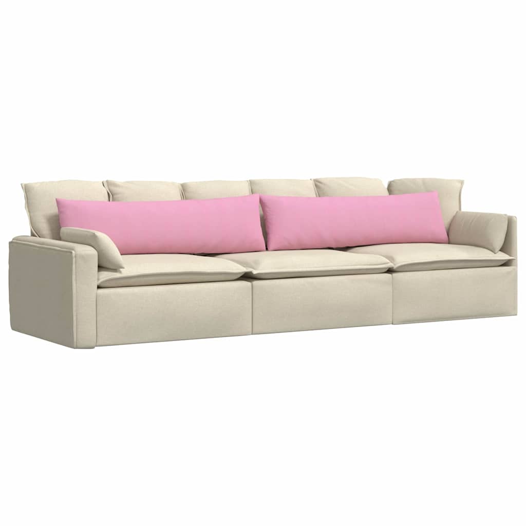 VidaXL Sofakissen 2 Stück rosa 145 x 40 cm Stoff