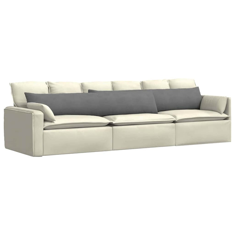 VidaXL Sofakissen 2 Stück dunkelgrau 200 x 40 cm Stoff