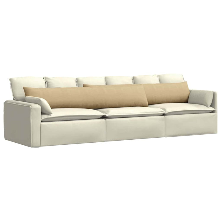 VidaXL Sofakissen 2 Stück grau grün 200 x 40 cm Cordstoff