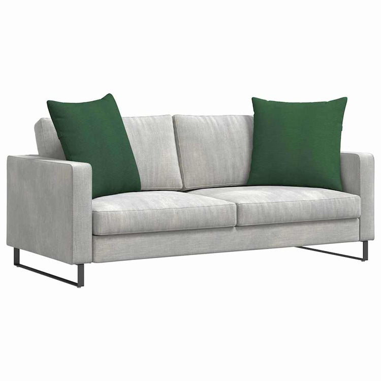 VidaXL Sofakissen 2 Stück dunkelgrün 60 x 60 cm Cordstoff