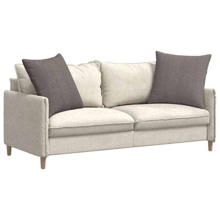 VidaXL Sofakissen 2 Stück hellgrau 80 x 80 cm Cordstoff