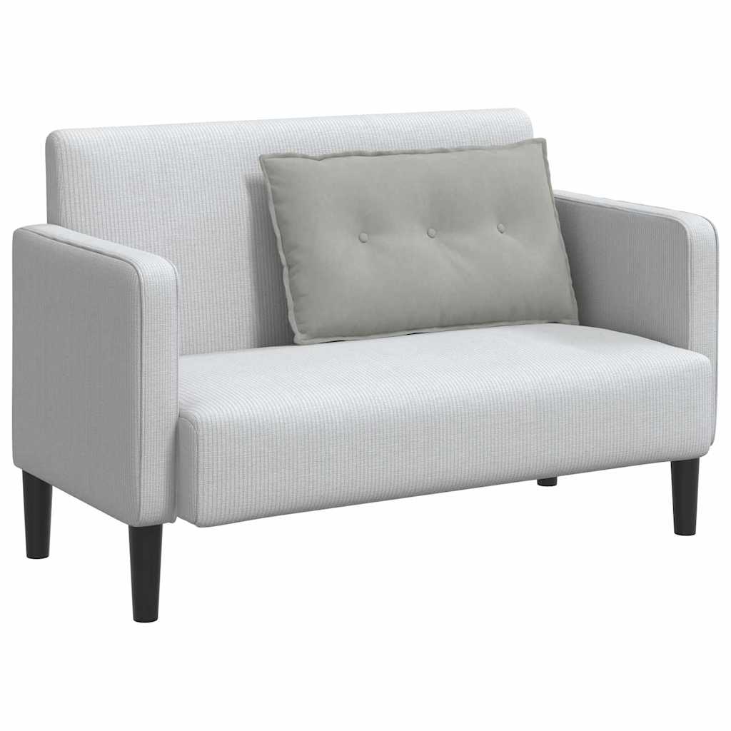 Vidaxx Rückenkissen hellgrau 80 x 50 cm aus Mikrofaserstoff