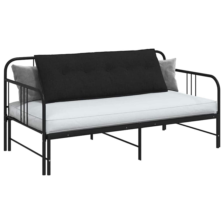 Vidaxx Rückenkissen schwarz 140 x 19 x 50 cm Stoff