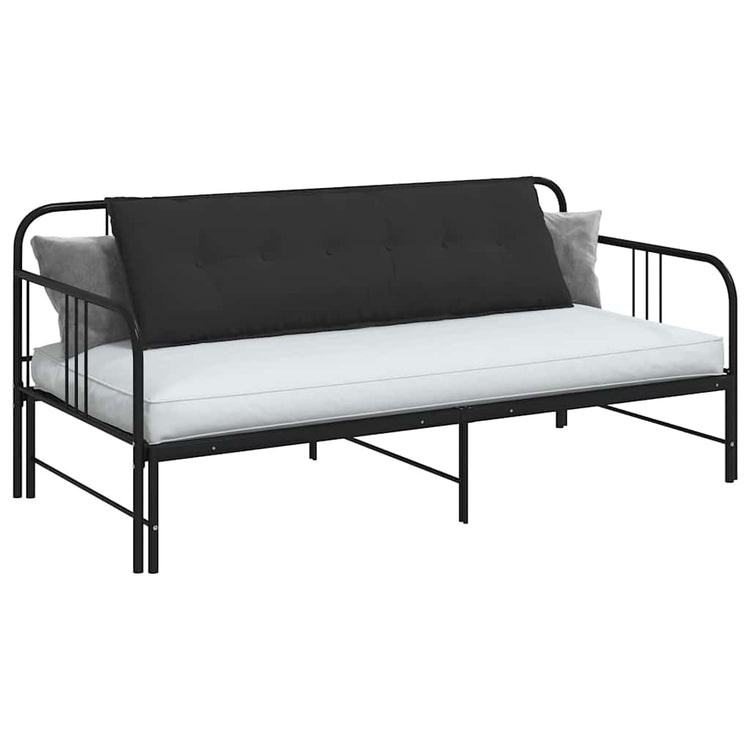 Vidaxx Rückenkissen schwarz 160 x 50 cm aus Mikrofaserstoff